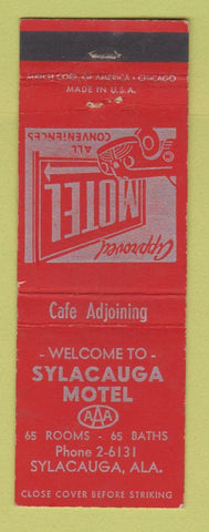 Matchbook Cover - Sylacauga Motel AL