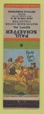 Matchbook Cover - Paul Schaeffer Match Collector Egypt PA hillbilly