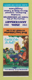 Matchbook Cover - Chichester PA Anniversary 1951 Marcus Hook hillbilly