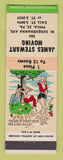 Matchbook Cover - James Stewart Moving Philadelphia PA hillbilly