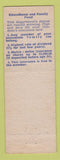Matchbook Cover - Lynchburg Foundry Employees Credit Union VA hillbilly