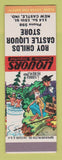 Matchbook Cover - Roy Childs Castle Liquor Store New Castle IN hillbilly