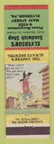 Matchbook Cover - Elverson's Sandwich Shop Elverson PA hillbilly
