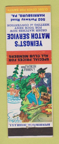 Matchbook Cover - Yeingst's Match Service Harrisburg PA hillbilly