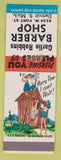 Matchbook Cover - Carlie Robbins Barber Shop Detroit MI WEAR hillbilly