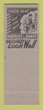 Matchbook Cover - Carlie Robbins Barber Shop Detroit MI WEAR hillbilly