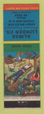 Matchbook Cover - Almas Lumber Cleveland OH Terry Says girlie hillbilly
