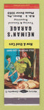 Matchbook Cover - Neiman's Garage Dover PA hillbilly