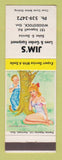 Matchbook Cover - Jim's Lawn Garden Equipment Woodstock ON hillbilly