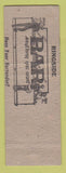 Matchbook Cover - Ringside Bar Muskegon MI Malcolm Hoos  WEAR hillbilly