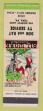 Matchbook Cover - Don and Ray Ray TV Service York PA hillbilly
