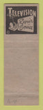 Matchbook Cover - Don and Ray Ray TV Service York PA hillbilly