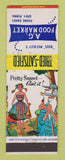 Matchbook Cover - AG Food Market Grocery Spry PA Russ Meckley hillbilly