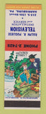 Matchbook Cover - Ralph Pugliese TV Service Harrisburg PA hillbilly