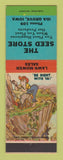 Matchbook Cover - The Seed Store Ida Grove IA Lawn Mowers hillbilly