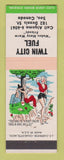 Matchbook Cover - Twin City Fuel Sault Ste Marie ON hillbilly