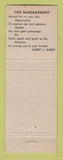 Matchbook Cover - Maple Motel Restaurant Nashville TN