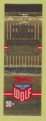 Matchbook Cover - Wolf Envelopes Cleveland OH 50th 1949