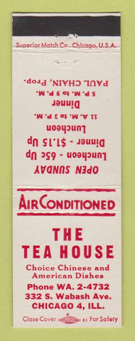 Matchbook Cover - The Tea House Chinese Restaurant Chicago IL