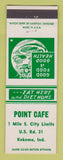 Matchbook Cover - Point Cafe Kokomo IN