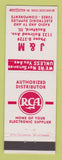 Matchbook Cover - RCA Radio Electronics J&M Rockford IL