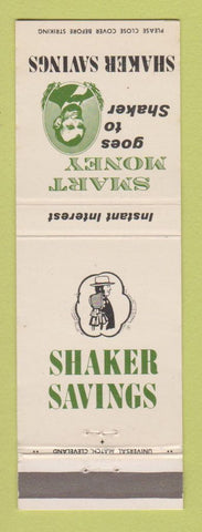 Matchbook Cover - Shaker Savings Bank Abraham Lincoln Cleveland OH