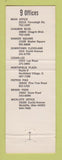 Matchbook Cover - Shaker Savings Bank Abraham Lincoln Cleveland OH
