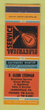 Matchbook Cover - P Glenn Stehman Electrical Service Landisville PA