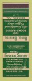Matchbook Cover - Hotel Bristol VA General Shelby