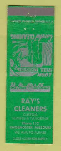 Matchbook Cover - Ray's Cleaners Tailors Knobnoster MO