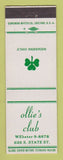 Matchbook Cover - Ollie's Club Chicago? IL?