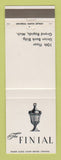 Matchbook Cover - The Finial Grand Rapids MI