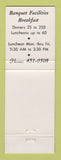 Matchbook Cover - The Finial Grand Rapids MI