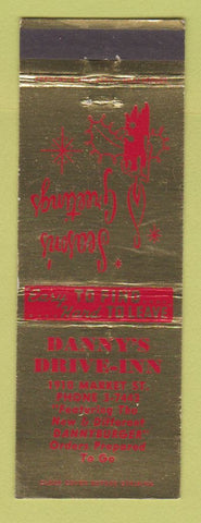 Matchbook Cover - Danny's Drive Inn Christmas Shreveport LA Balinese Lounge