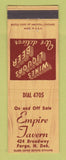 Matchbook Cover - Empire Tavern Fargo ND