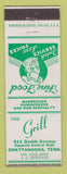 Matchbook Cover - The Grill Restaurant Chattanooga TN