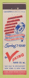 Matchbook Cover - Viking Paper Company New York City