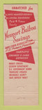 Matchbook Cover - Newport Balboa Savings Newport Beach CA