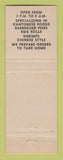 Matchbook Cover - Tin Yen Chinese Restaurant Chicago IL