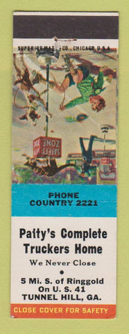 Matchbook Cover - Patty's Complete Truckers Home Tunnel Hill CA