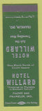 Matchbook Cover - Hotel Willard Franklin IN