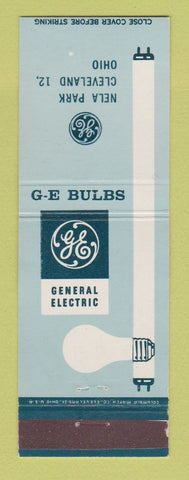 Matchbook Cover - GE General Electric Light Bulbs Nela Park Cleveland OH