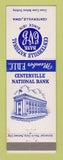 Matchbook Cover - Centerville National Bank IA