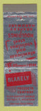 Matchbook Cover - Blakely Aluminum Stainless Steel Moldings Detroit MI WEAR
