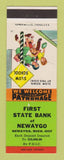 Matchbook Cover - First State Bank of Newaygo MI