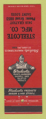 Matchbook Cover - Steelcote Manufacturing St Louis MO