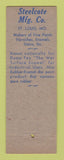 Matchbook Cover - Steelcote Manufacturing St Louis MO