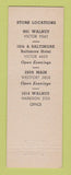 Matchbook Cover - Clark the Hatter Men's Clothes Kansas City MO