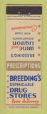 Matchbook Cover - Breeding's Drug Stores