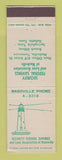 Matchbook Cover - Security Federal Savings and Loan Nashville TN Gallatin